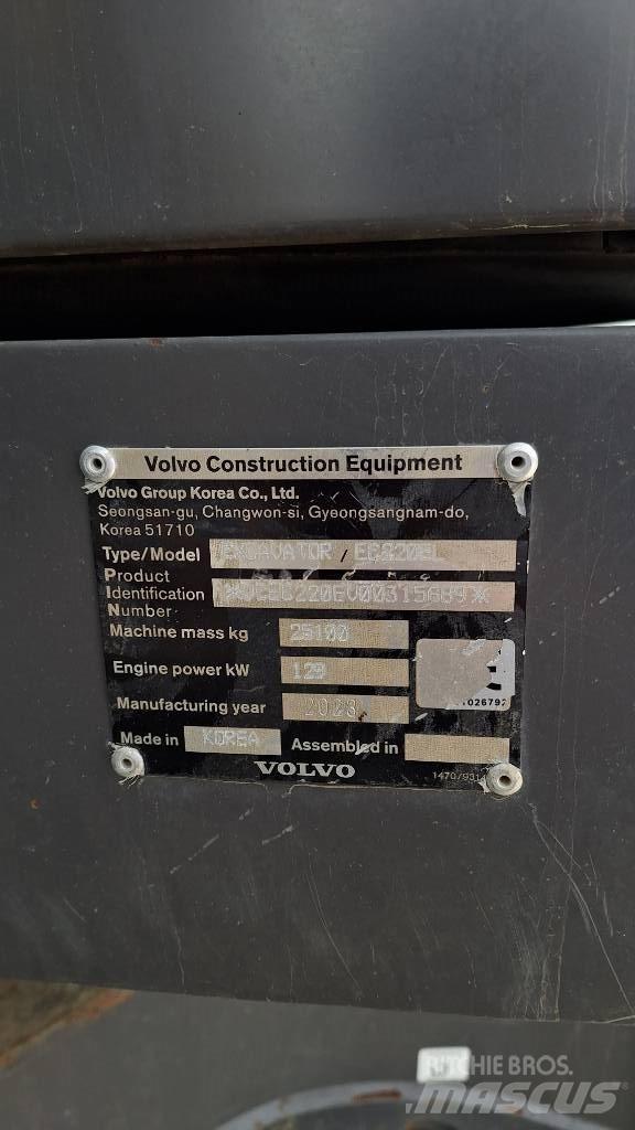 Volvo EC220E Bageri guseničari