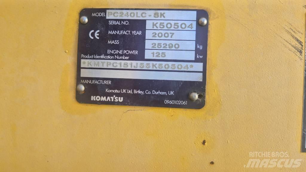Komatsu PC240LC-8K Bageri guseničari