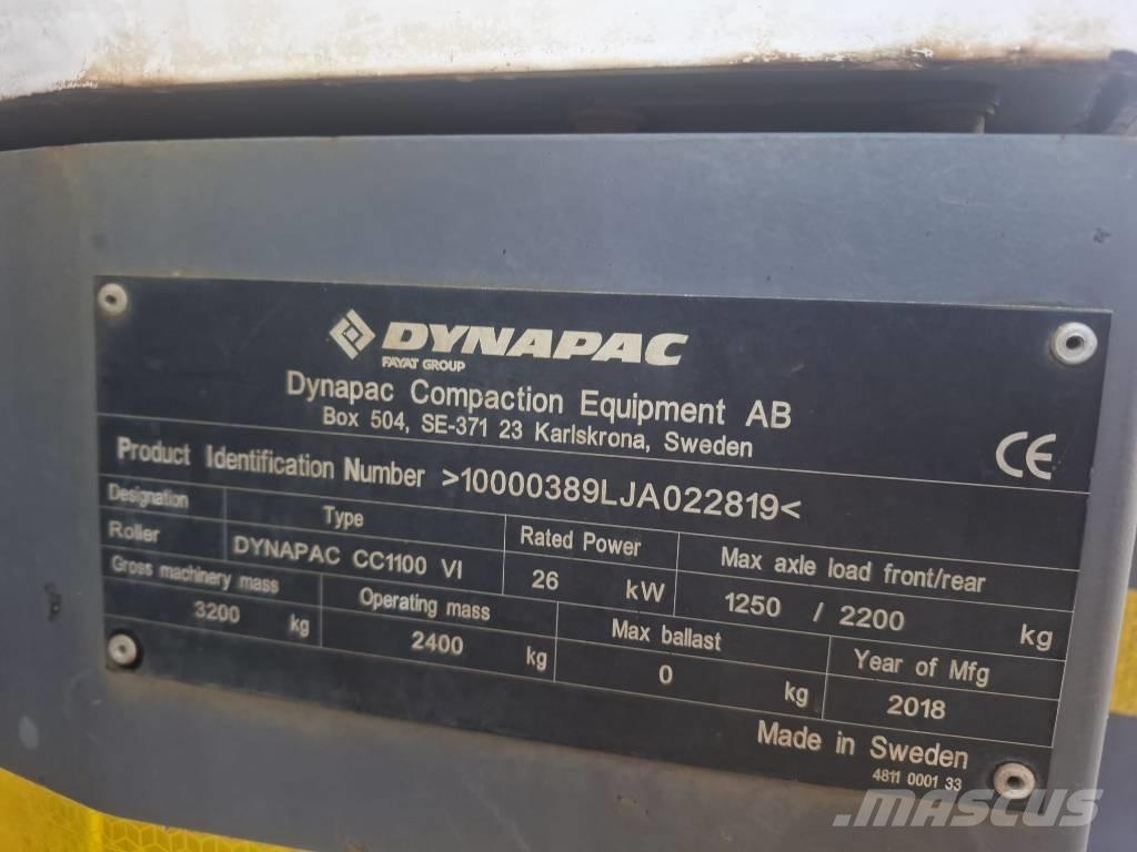 Dynapac CC 1100 VI Valjci sa duplim bubnjem