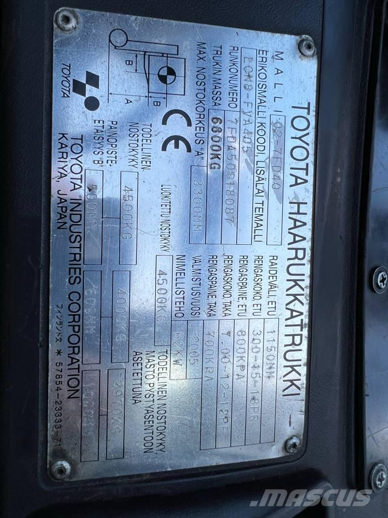 Toyota 02-7 FD 40 Dizelski viljuškari