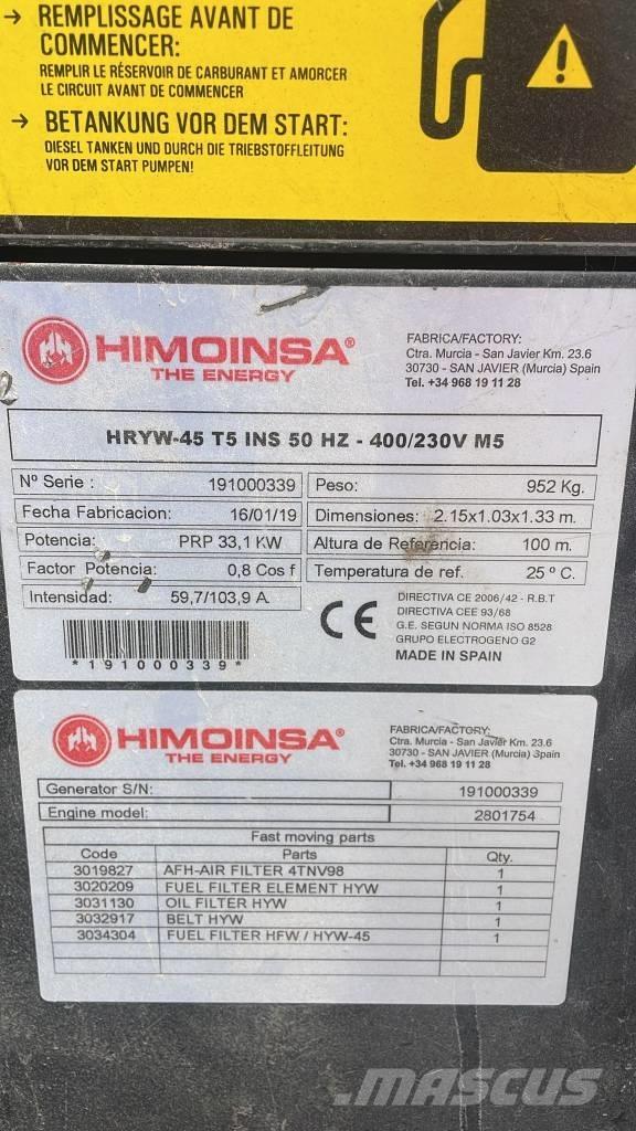 Himoinsa HRYW 45 T5 Dizel generatori