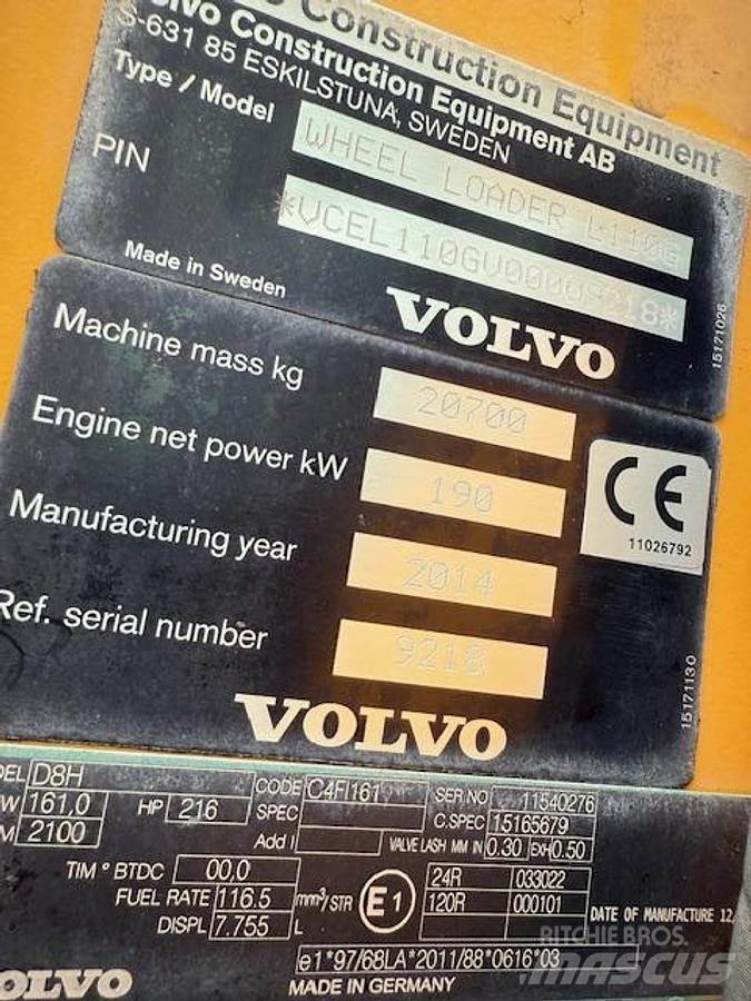 Volvo L110G Utovarivači na točkove
