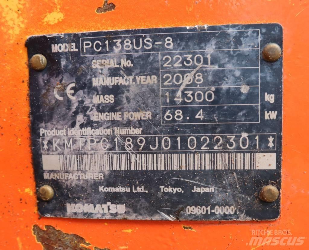 Komatsu PC138US-8 Bageri guseničari