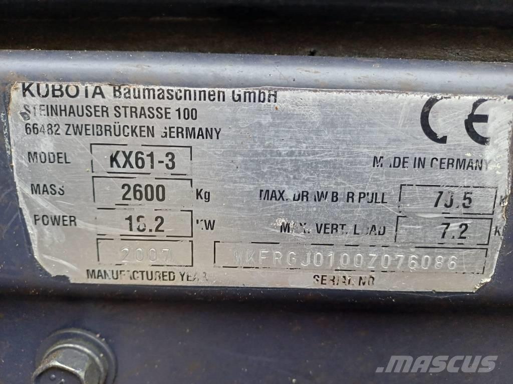 Kubota KX 61-3 Mini bageri < 7t
