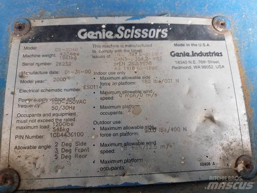 Genie GS2046 Makazaste platforme