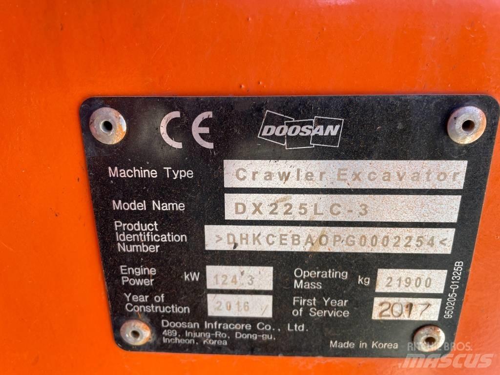 Doosan DX 225 LC-3 Bageri guseničari