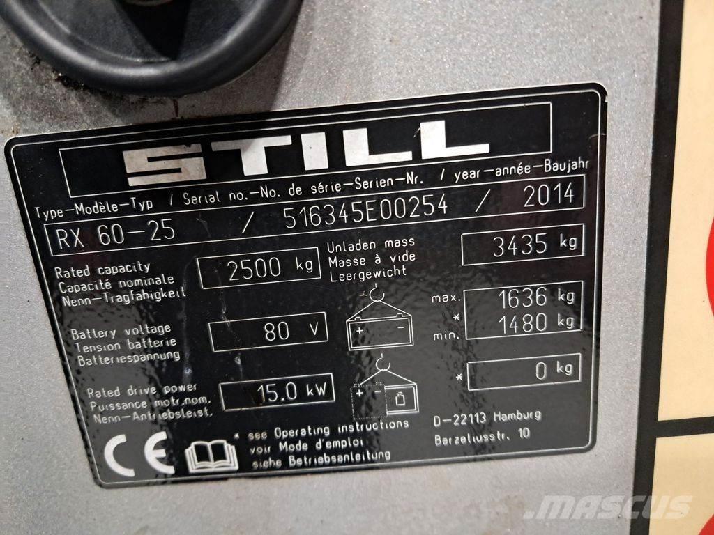 Still RX60-25 Električni viljuškari