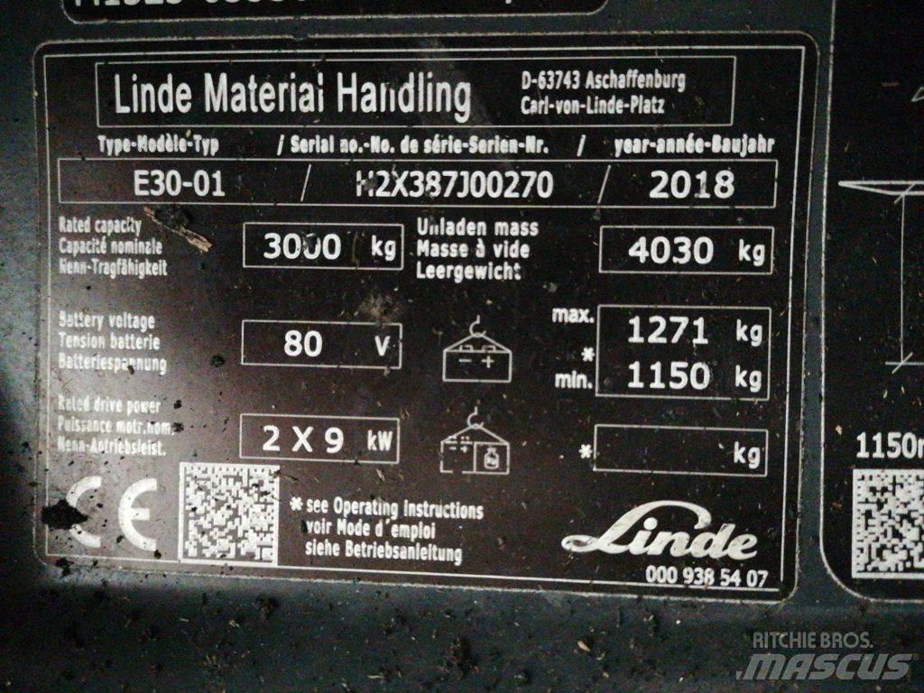Linde E30-01 Električni viljuškari