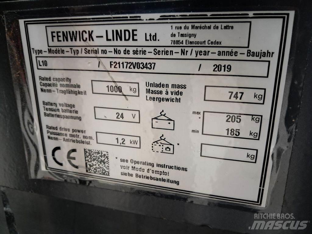 Linde L10 Ručni električni viljuškar