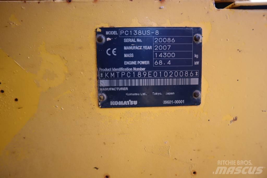Komatsu PC138US-8 Bageri guseničari