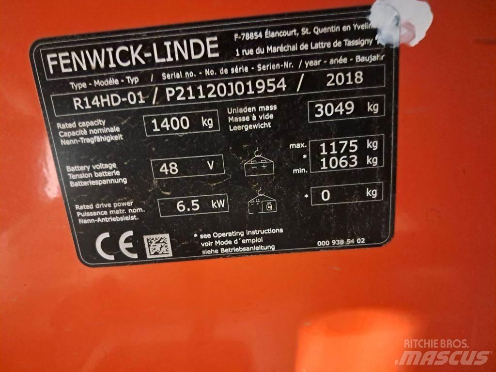 Linde R14 HD Viljuškari sa pomičnim stupom