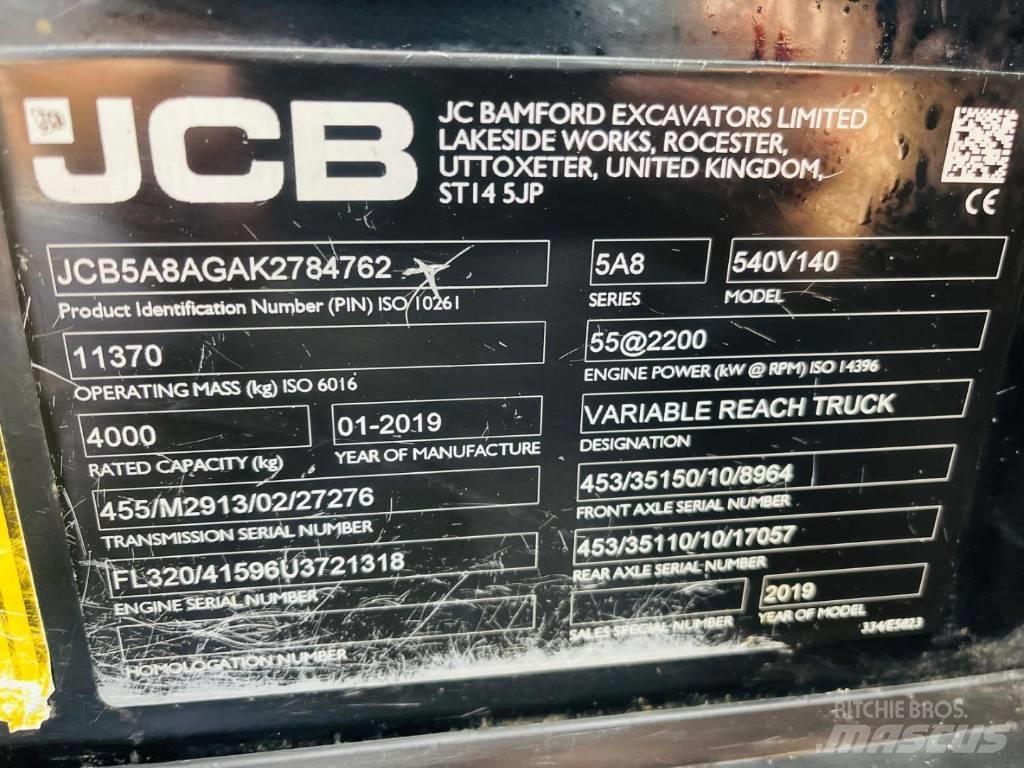 JCB 540-140 Teleskopski viljuškari