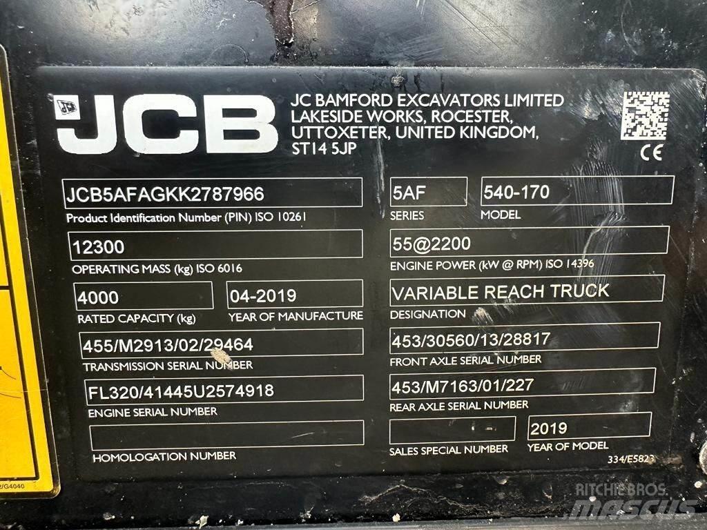 JCB 540-170 Teleskopski viljuškari