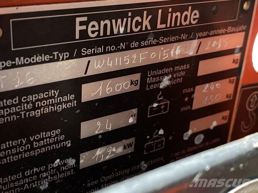 Linde T16 Nisko podizni električni viljuškar