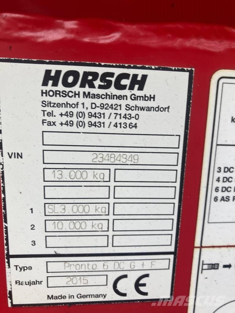 Horsch PRONTO 6DC Kombinovane sejačice