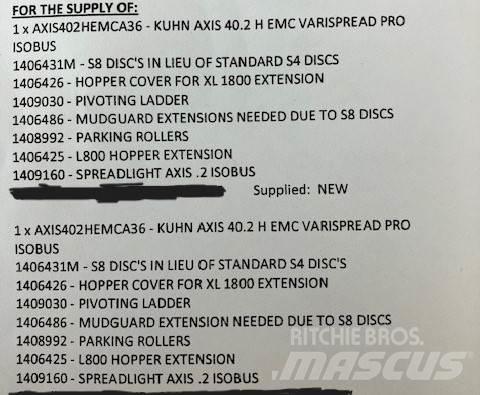 Kuhn Axis 40.2 HEMC Prskalice đubriva