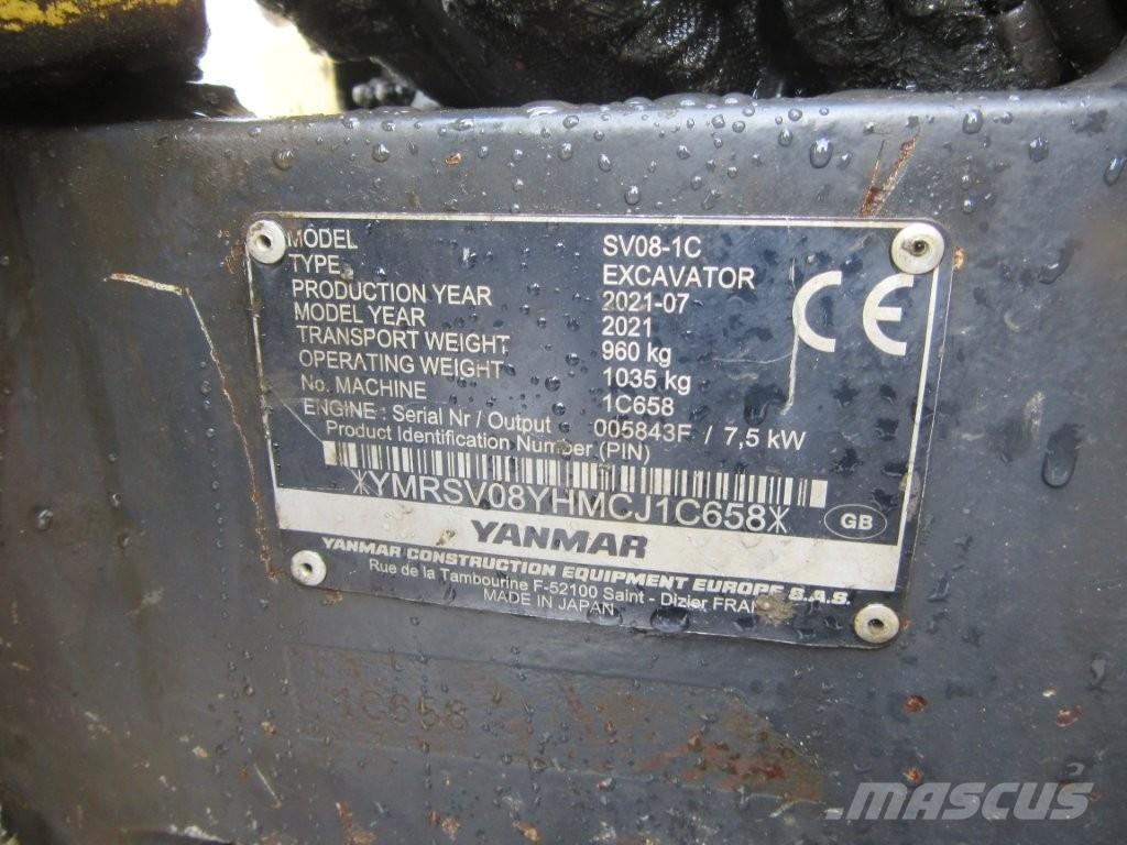 Yanmar SV08 Bageri guseničari