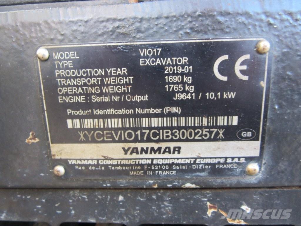 Yanmar ViO17 Bageri guseničari