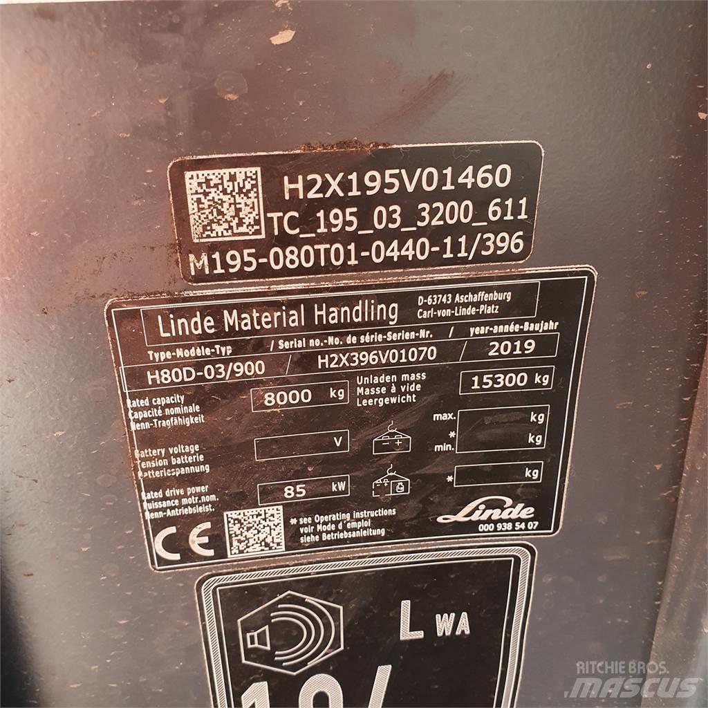 Linde H80D/900 Dizelski viljuškari