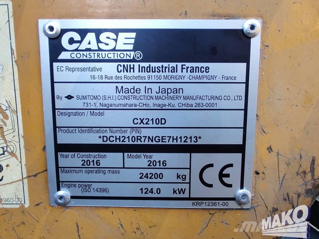 CASE CX 210 D Bageri guseničari