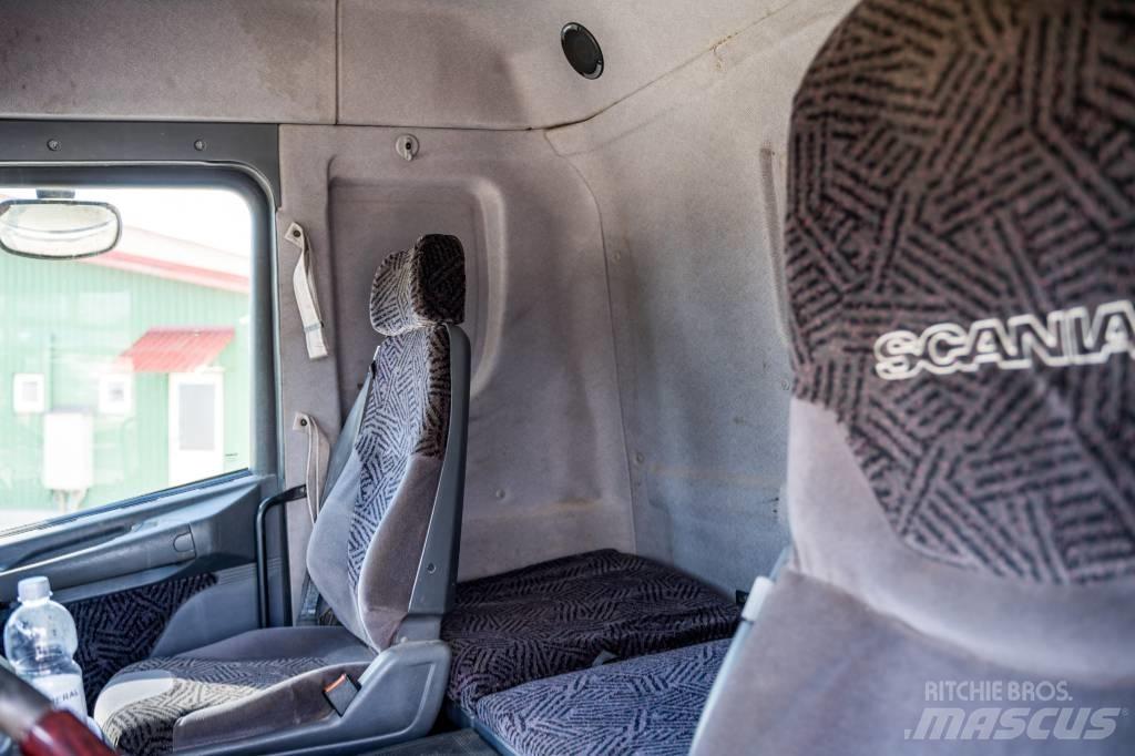 Scania R 144 GB Rol kiper kamioni sa kukom za podizanje tereta