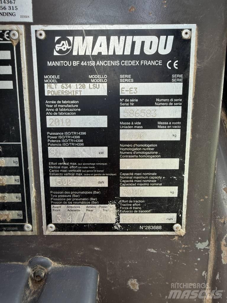 Manitou MLT 634-120 Teleskopski viljuškari
