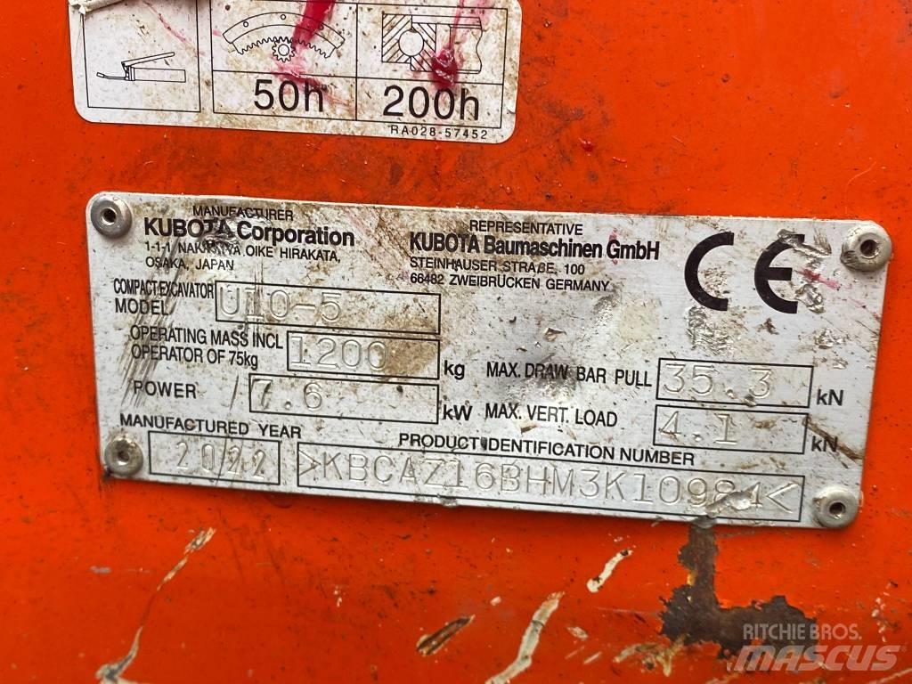 Kubota u10-5 Mini bageri < 7t