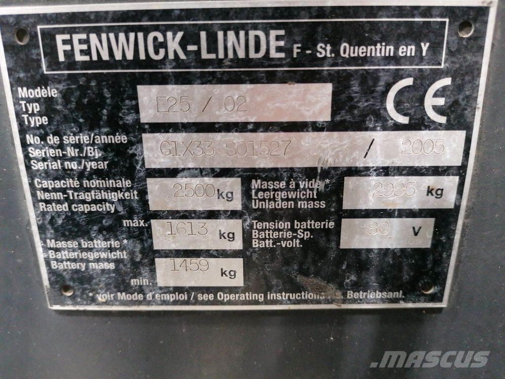 Linde E25/02 Električni viljuškari