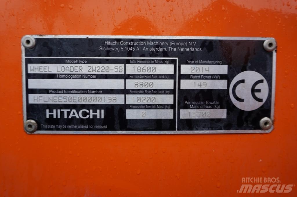 Hitachi ZW 220-5 B Utovarivači na točkove