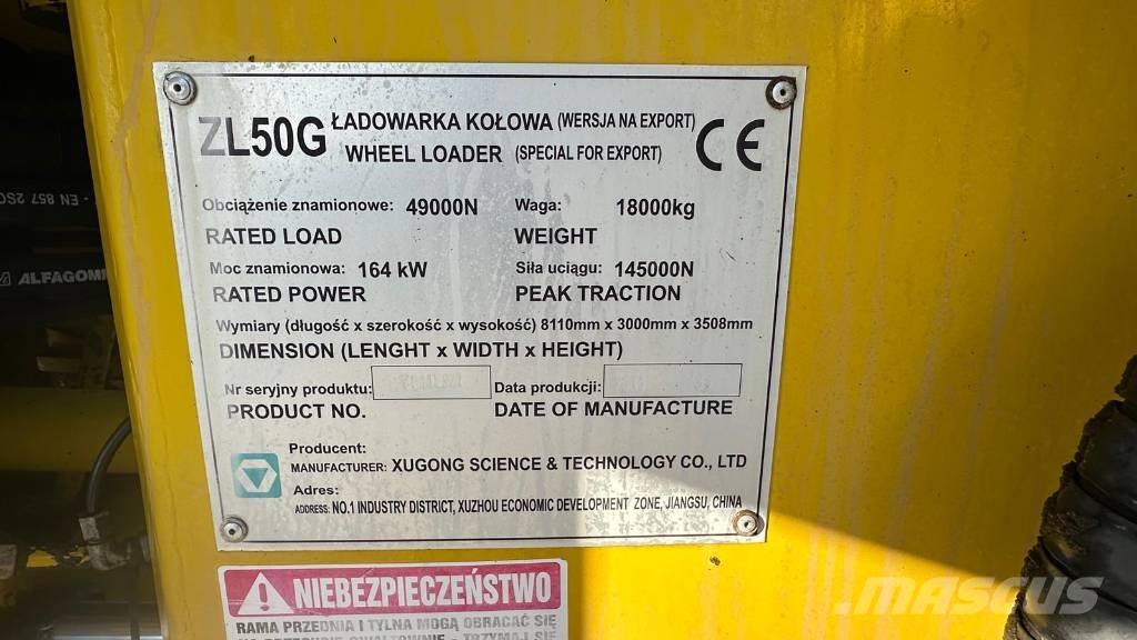 XCMG ZL 50 G Utovarivači na točkove