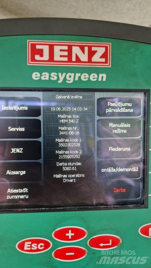 JENZ HEM 540Z Drobilice drva / čiperi