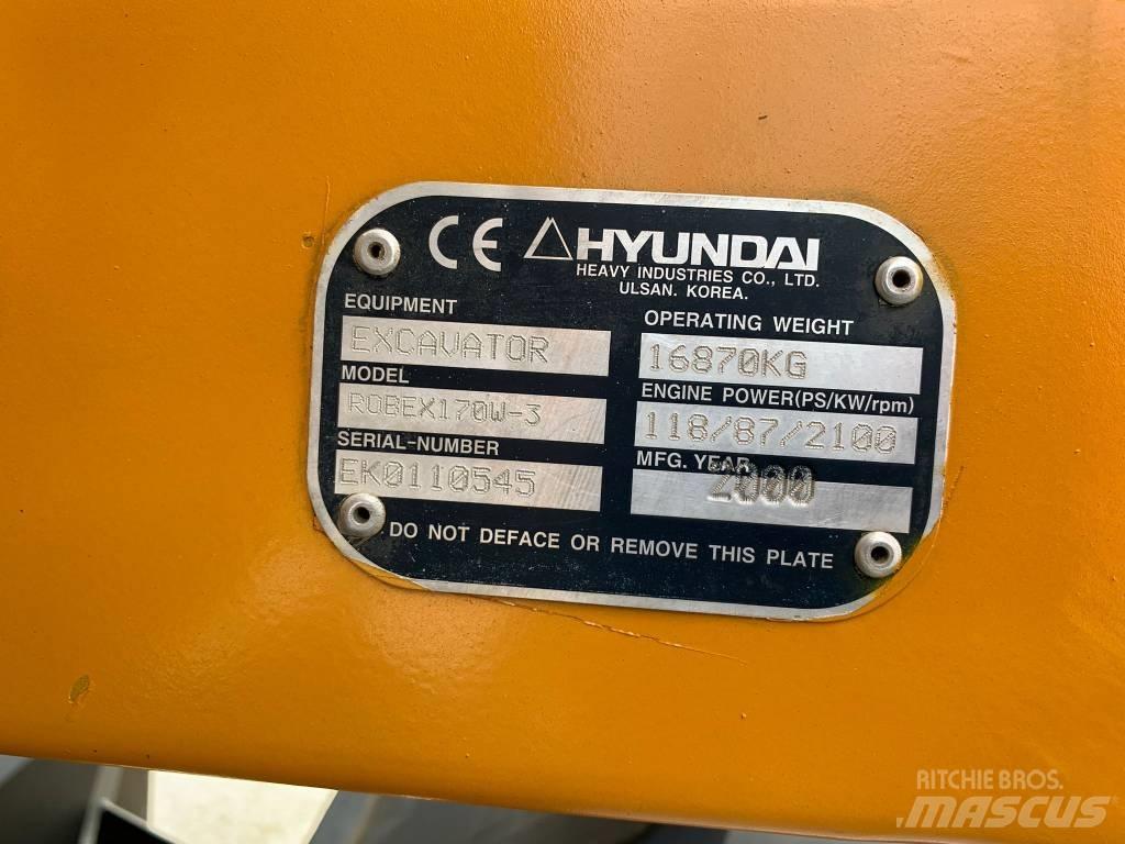 Hyundai ROBEX 170W-3 Bageri točkaši