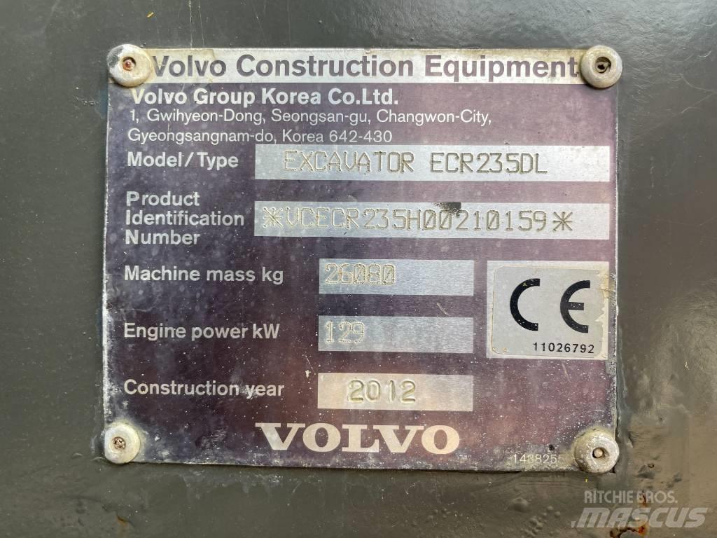 Volvo ECR 235 DL Bageri guseničari