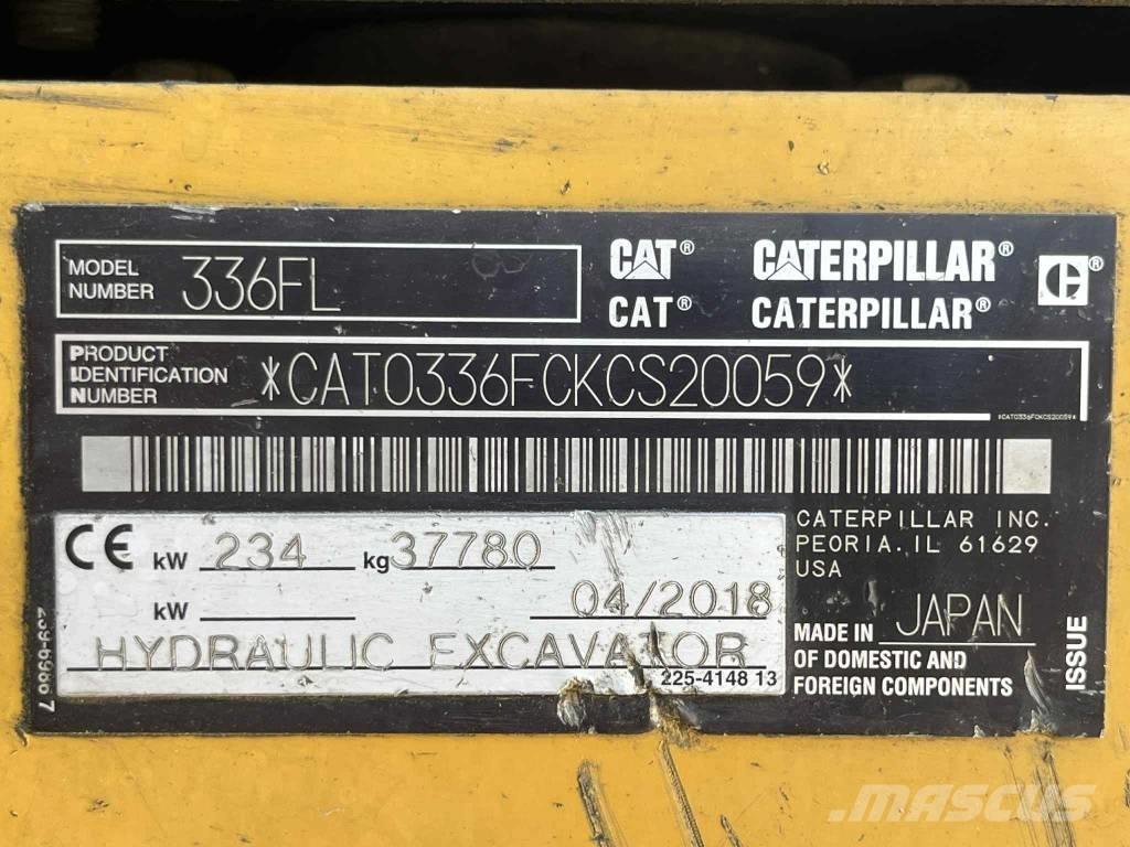 CAT 336 FL Bageri guseničari