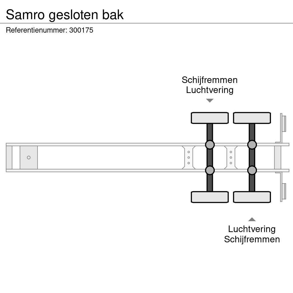 Samro gesloten bak Sanduk poluprikolice