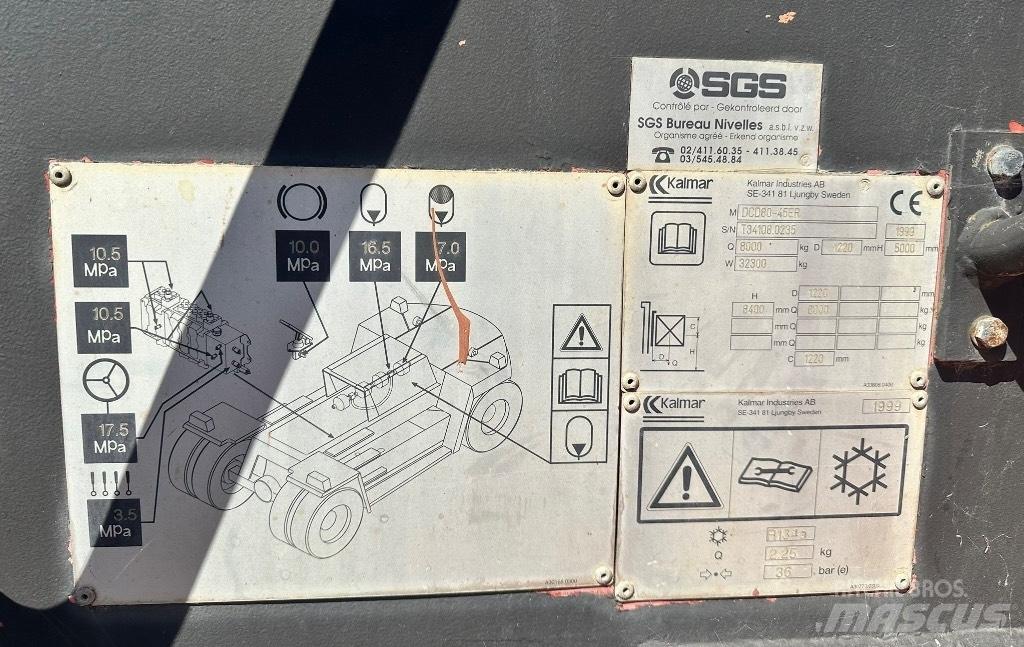 Kalmar DCD 80-45R Dizelski viljuškari