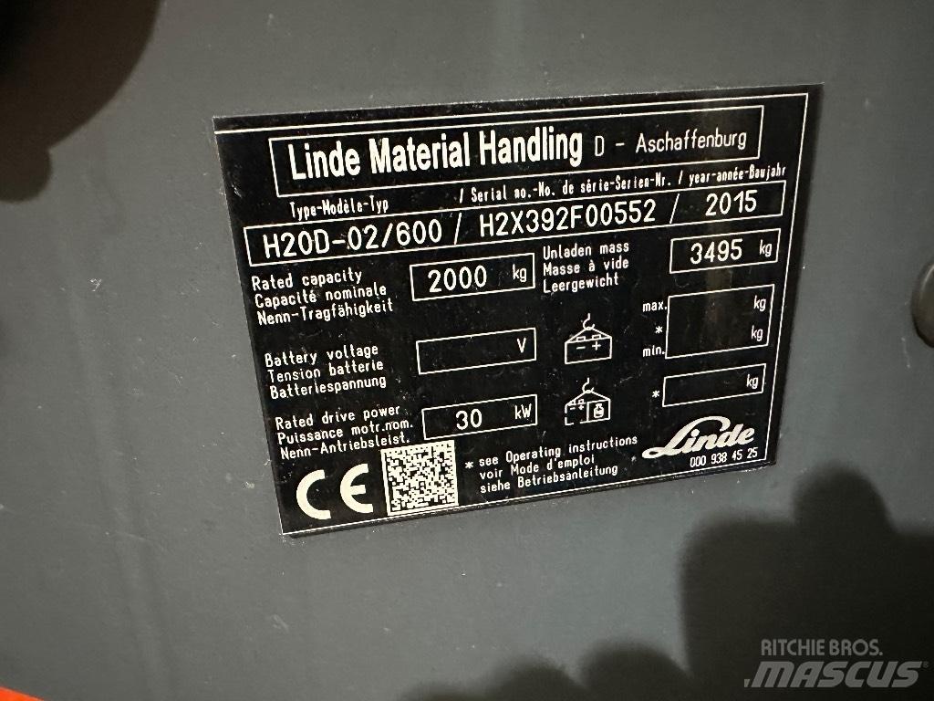 Linde H20D-02 Dizelski viljuškari