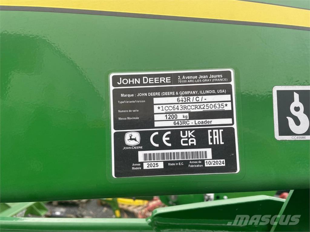John Deere 643R Prednji utovarivači i bageri