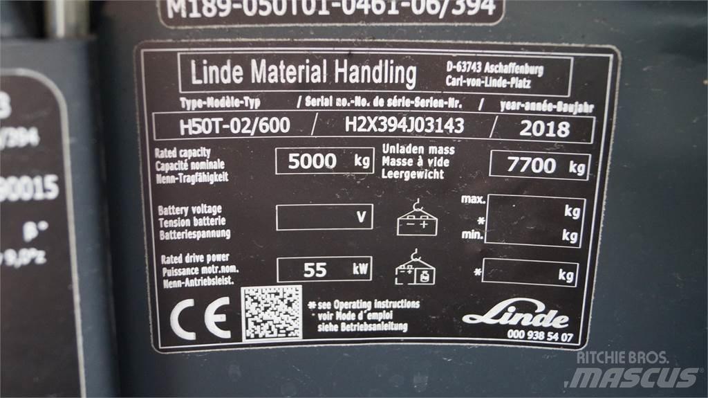 Linde H50T/600 Plinski viljuškari
