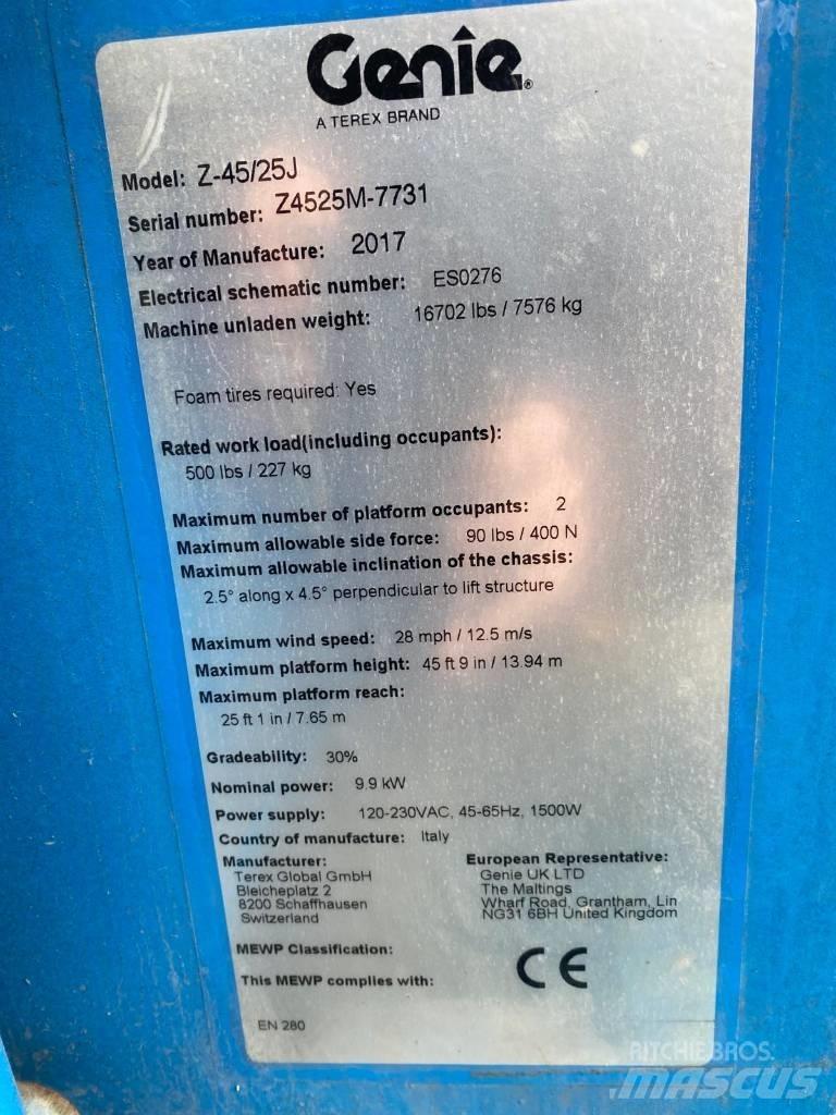 Genie Z 45/25 J BI Zglobne podizne platforme
