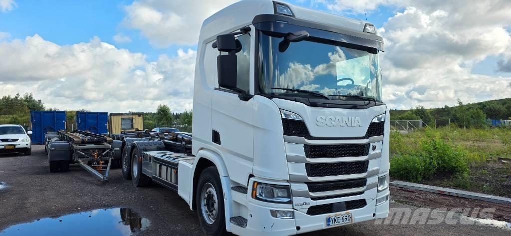 Scania R 500 Rol kiper kamioni sa kukom za podizanje tereta