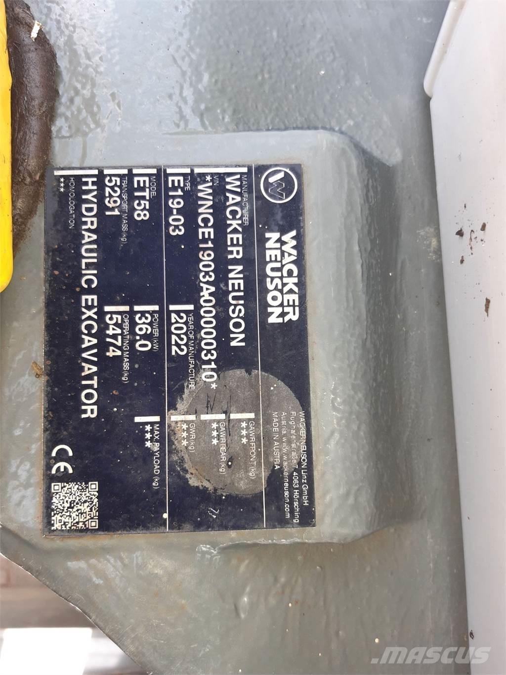 Wacker Neuson ET58 Bageri guseničari