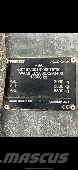 Fendt Tigo 50 MR Prikolice za opštu namenu