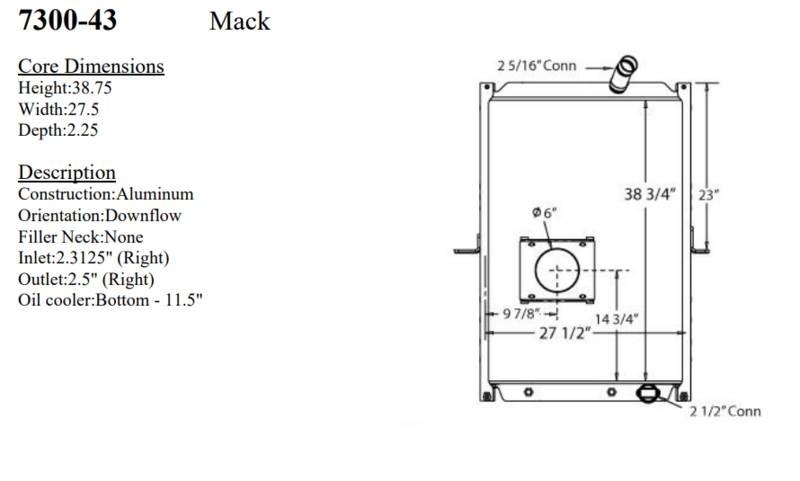 Mack MRU Radijatori