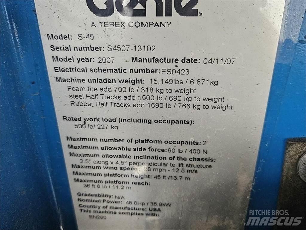 Genie S-45 Teleskopske podizne platforme