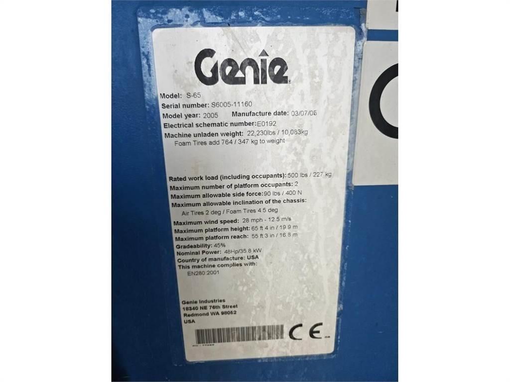 Genie S-65 Teleskopske podizne platforme
