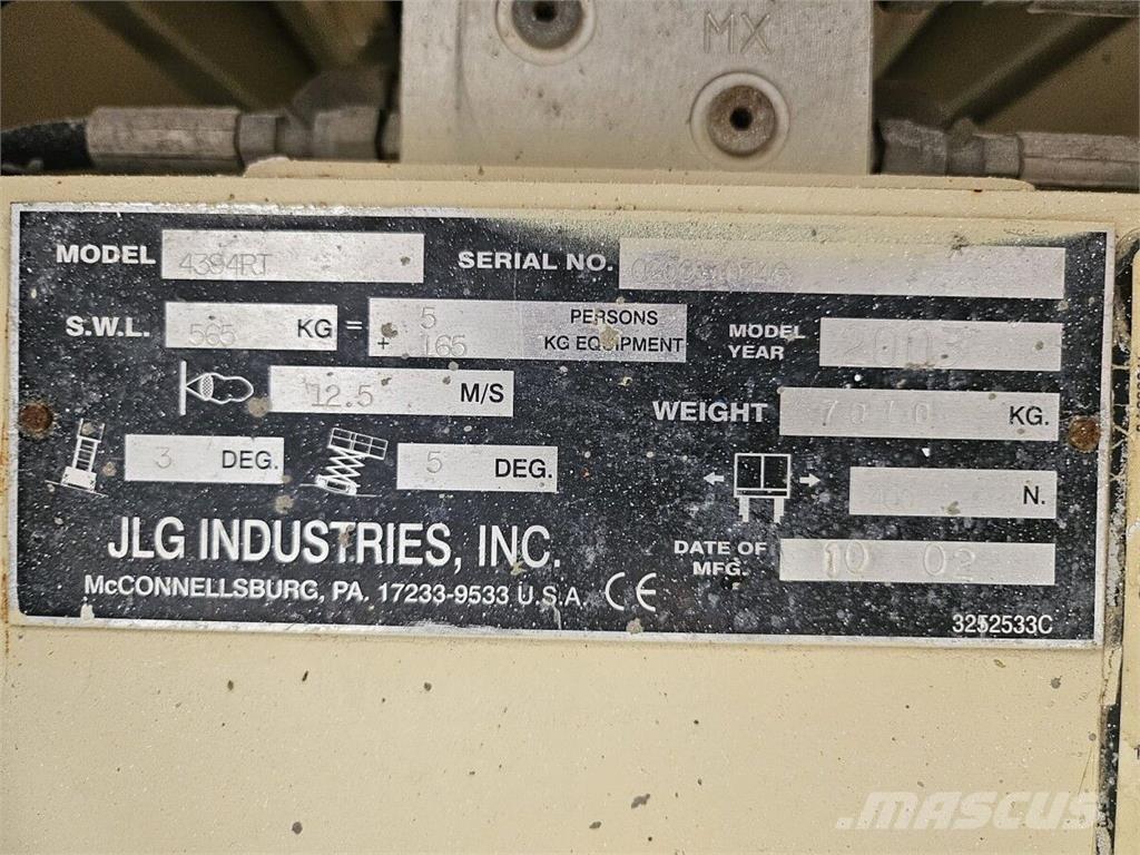 JLG 4394RT Makazaste platforme