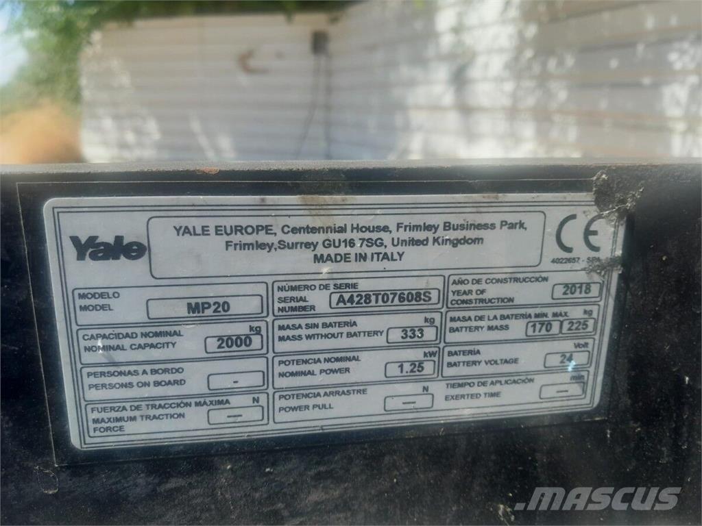 Yale MP20 Ostalo