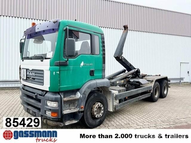 MAN TGA 26.463 6x4 BB Rol kiper kamioni sa kukom za podizanje tereta
