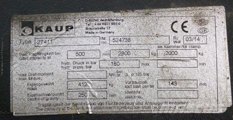 Kaup 2T411 Ostala oprema i komponente